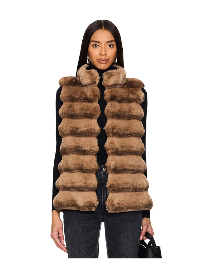 jocelyn jocelyn PLUSH FAUX FUR リバーシブルベストの商品画像