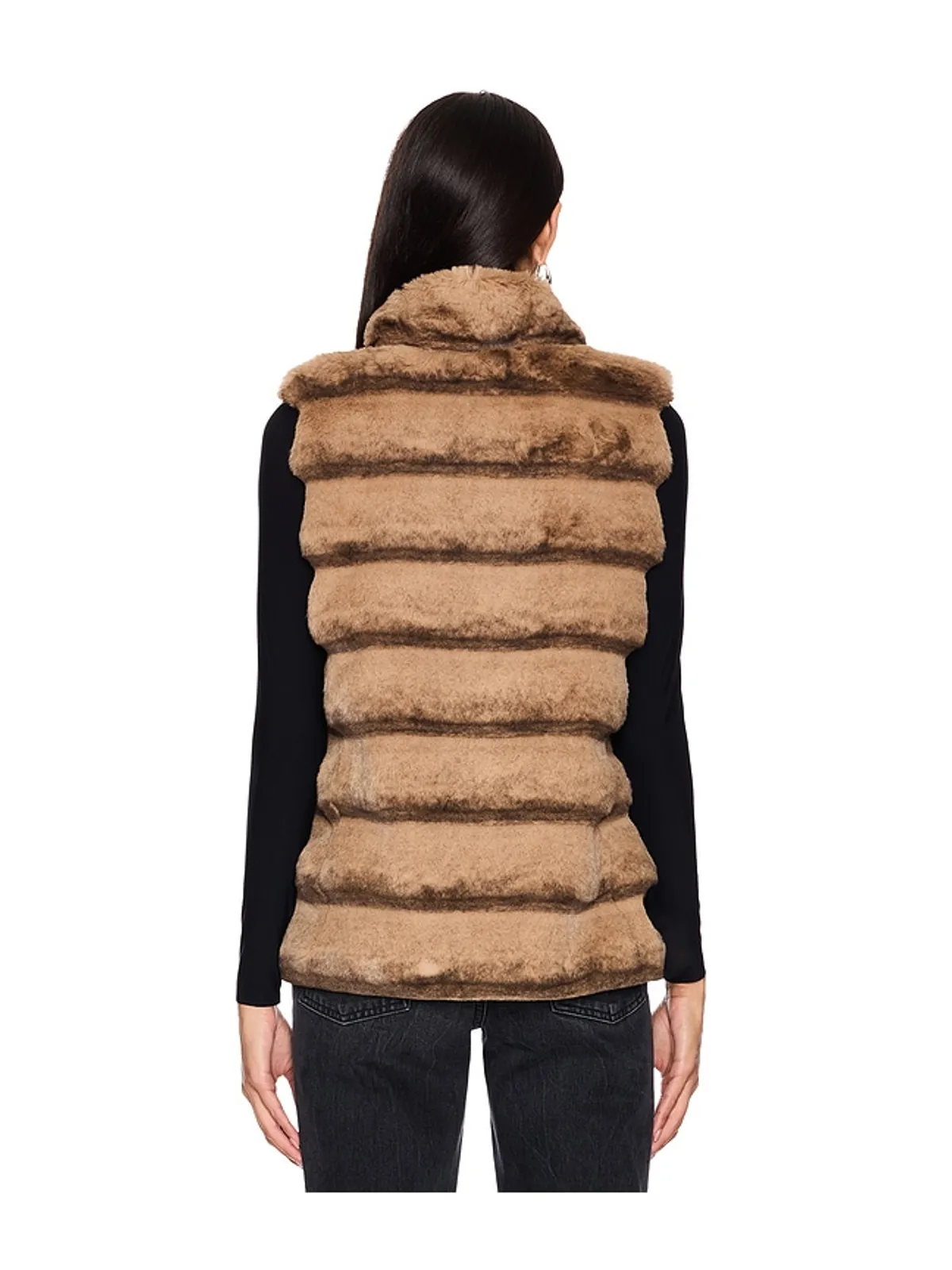 jocelyn PLUSH FAUX FUR リバーシブルベスト - 画像5