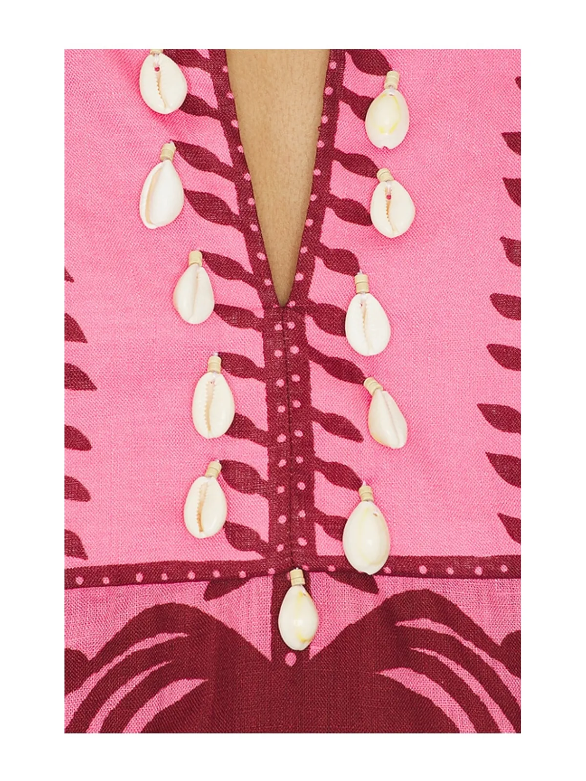 Johanna Ortiz SAVANNAH ドレス - Pink,Burgundy. - 画像4