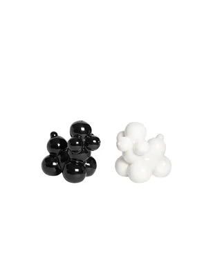 Jonathan Adler Poodle Salt & Pepper Set - Black,White. - サムネイル1