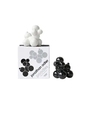 Jonathan Adler Poodle Salt & Pepper Set - Black,White. - サムネイル4