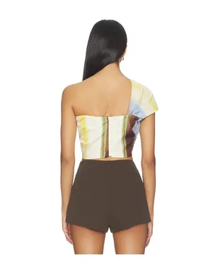 JBQ SOL トップ - Brown,Blue. - サムネイル3