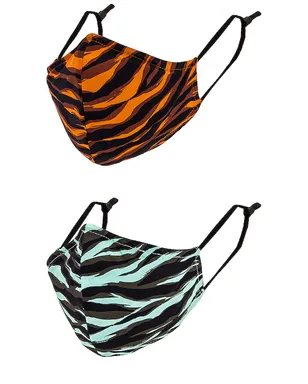 JONATHAN SIMKHAI STANDARD PRINTED フェイスマスク - Blue,Orange. - サムネイル1