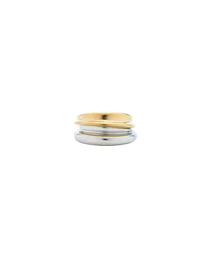 Jenny Bird LENNON リングセット - Metallic Gold,Metallic Silver. - サムネイル1