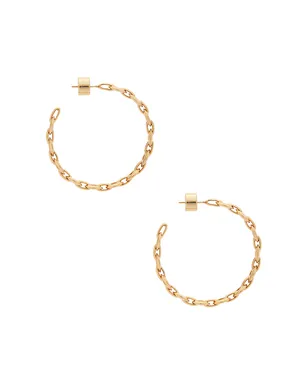 Jennifer Fisher Link Baby Hoop Earrings - サムネイル2