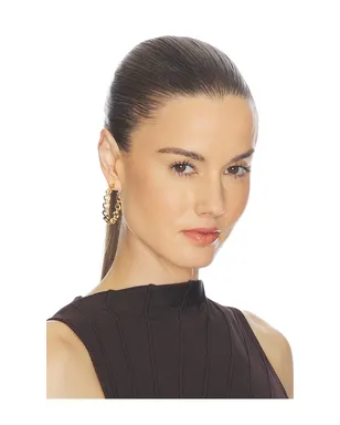 Jennifer Fisher Link Baby Hoop Earrings - サムネイル4