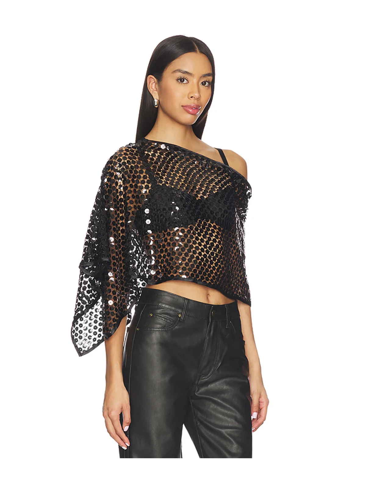 Jaded London SEQUIN CAPE トップ - 画像2