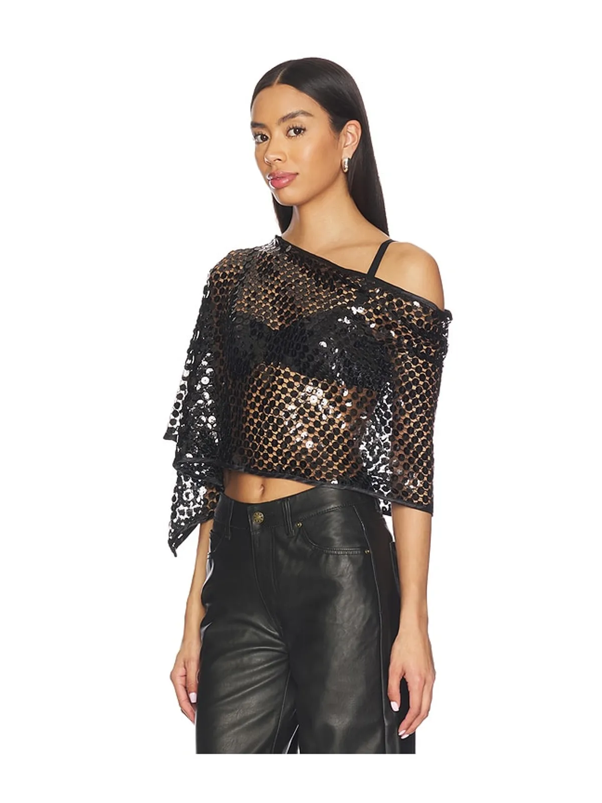 Jaded London SEQUIN CAPE トップ - 画像3