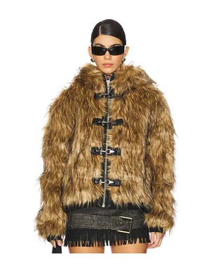 Jaded London MENDOZA フェイクファージャケット - サムネイル1