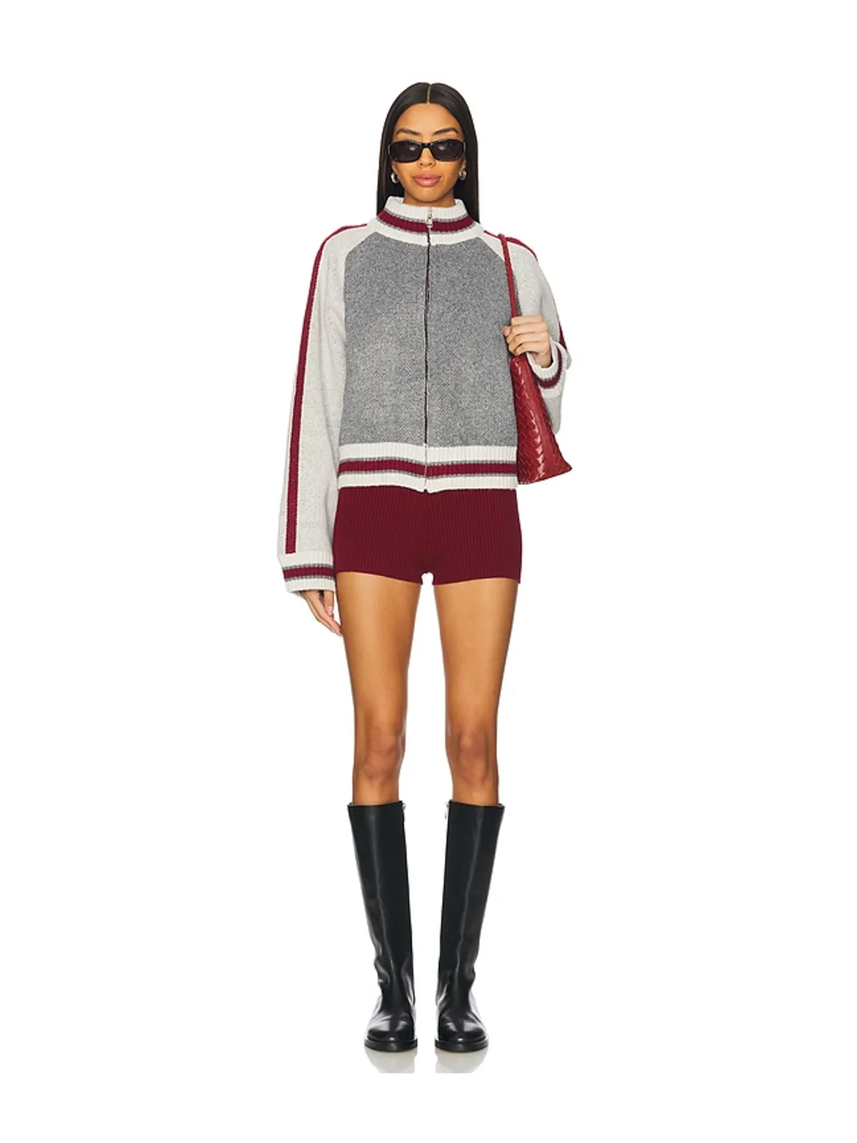 Jaded London TEAM 85 ニットボンバージャケット - 画像6