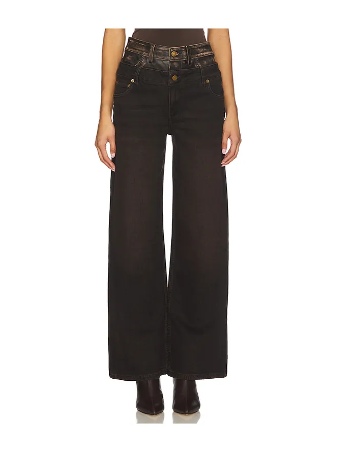 SIMKHAI SIMKHAI KOVE ダブルウエストバンドワイドレッグの商品画像