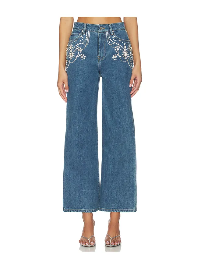 SIMKHAI SIMKHAI JUDE ワイドレッグデニムの商品画像