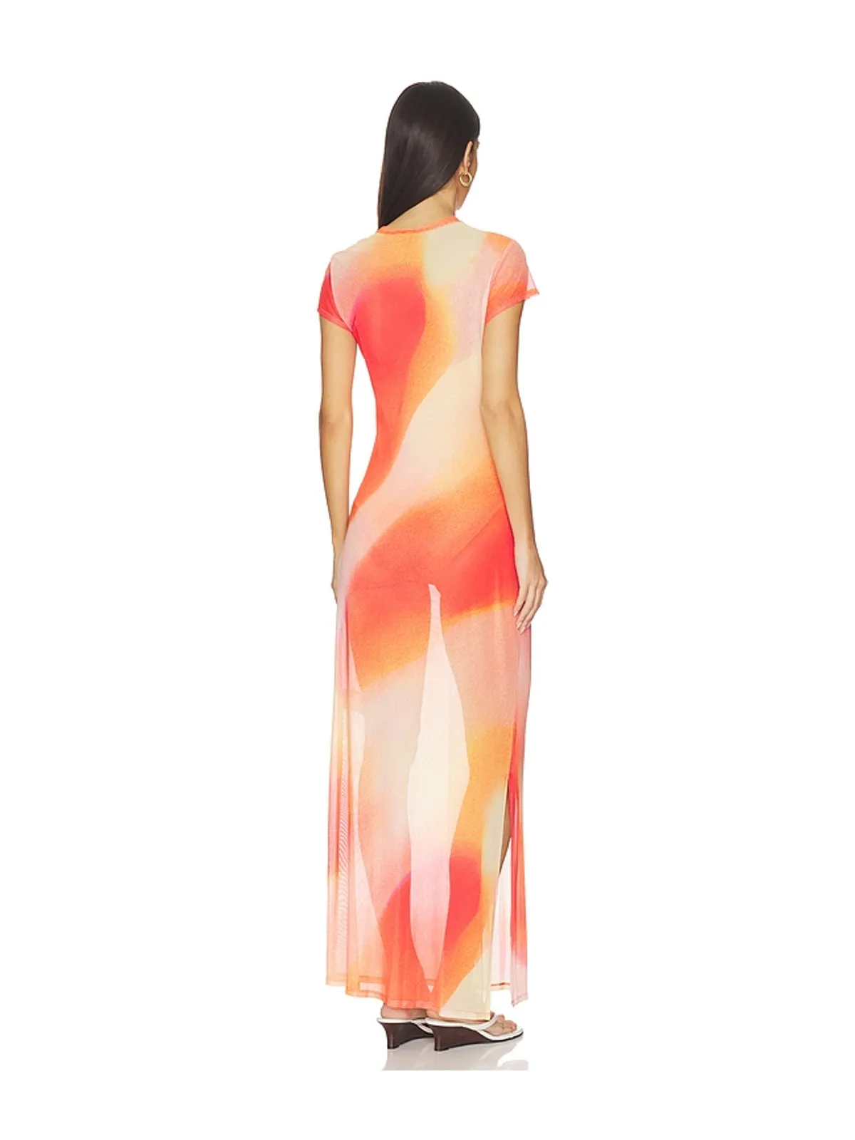 SIMKHAI FIA ミディ丈ドレス - Orange,Red. - 画像4