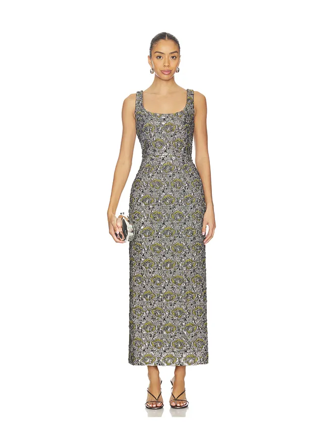 SIMKHAI SIMKHAI RAVENNA ミディ丈ドレスの商品画像