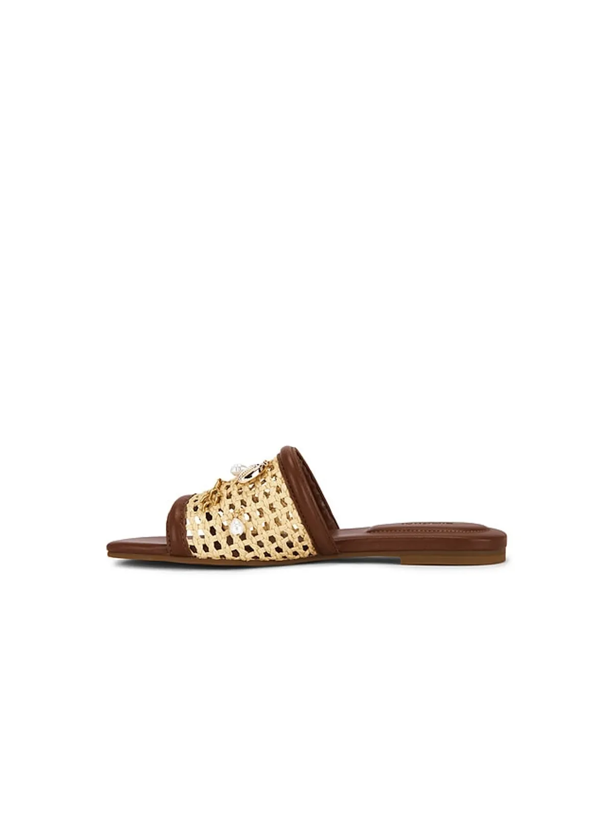 SIMKHAI CASPIAN RAFFIA NETTED FLAT サンダル - 画像5