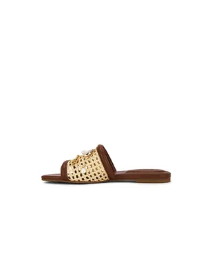 SIMKHAI CASPIAN RAFFIA NETTED FLAT サンダル - サムネイル5