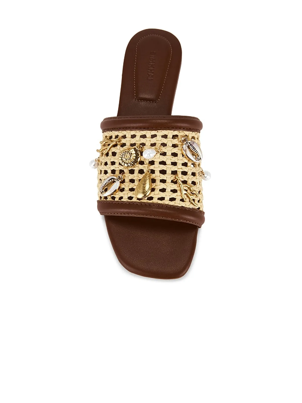 SIMKHAI CASPIAN RAFFIA NETTED FLAT サンダル - 画像4