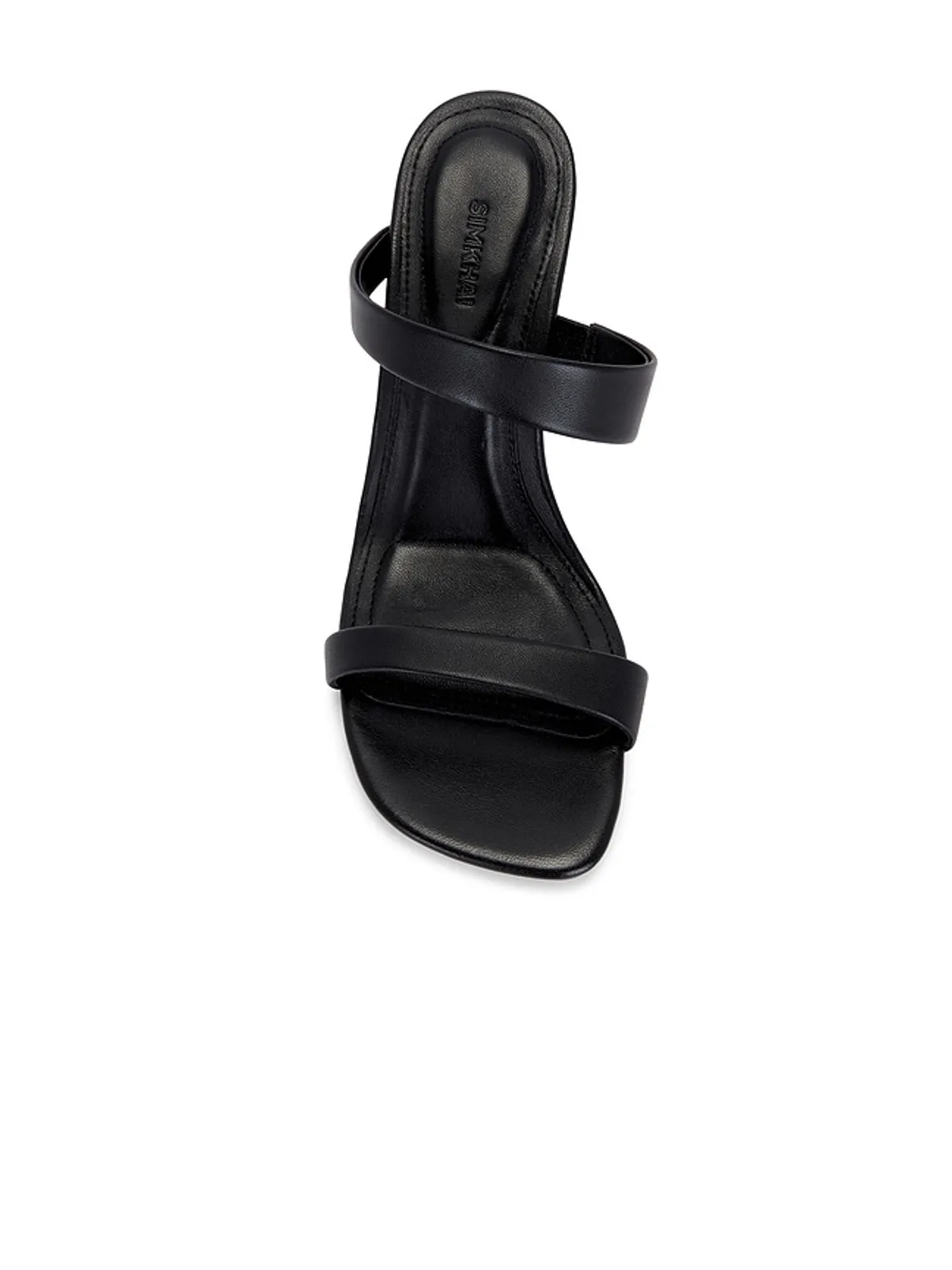 SIMKHAI MARION METALLIC LEATHER SHELL ヒール - Black,Metallic Gold. - 画像4