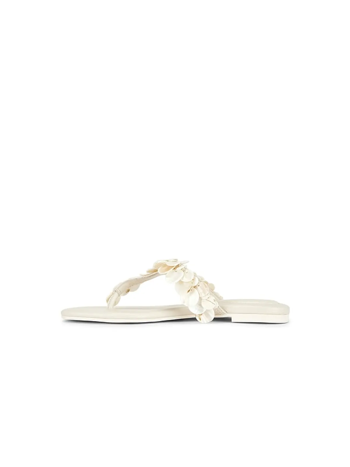 SIMKHAI ELIN NATURAL SHELL BEADED THONG サンダル - 画像5