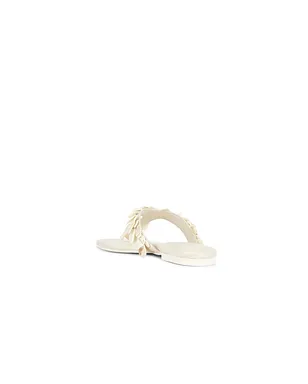 SIMKHAI ELIN NATURAL SHELL BEADED THONG サンダル - サムネイル3