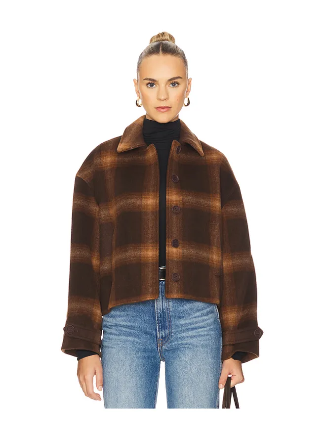 SIMKHAI SIMKHAI COLBY プレイドジャケットの商品画像