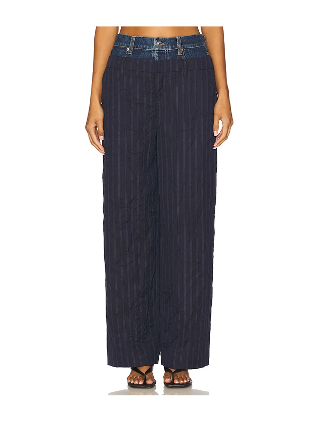 SIMKHAI Ophelia Double Waistband Combo Pant - 画像1