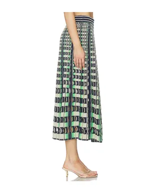 SIMKHAI DRUE ミディ丈スカート - Navy,Green. - サムネイル3