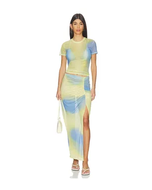 SIMKHAI KENSINGTEN ミディ丈スカート - Blue,Yellow. - サムネイル5