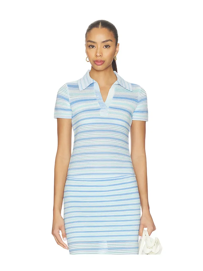 SIMKHAI SIMKHAI PAXTON ニットポロシャツの商品画像