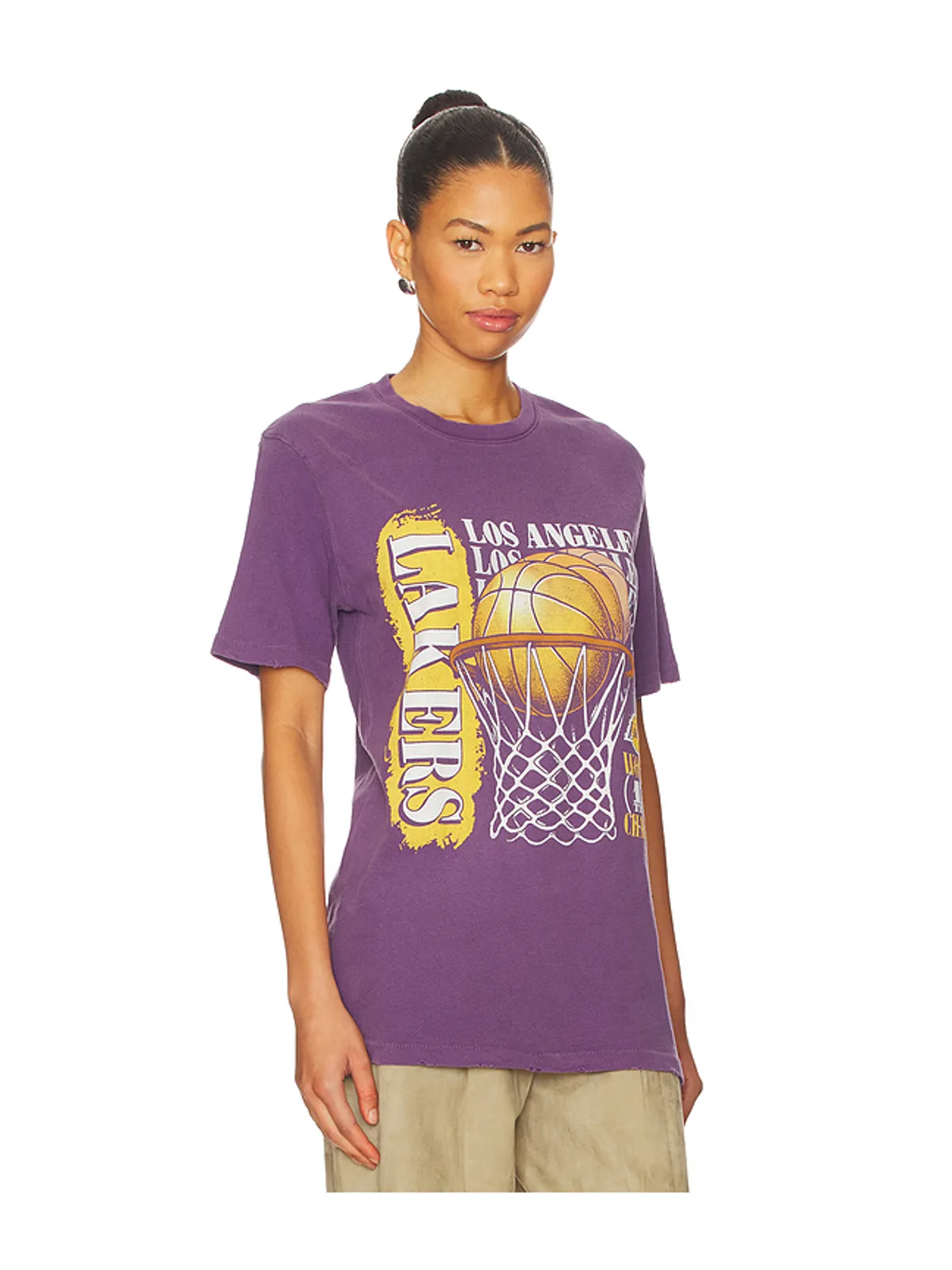Junk Food LAKERS 17X CHAMPS ビンテージTシャツ - 画像2