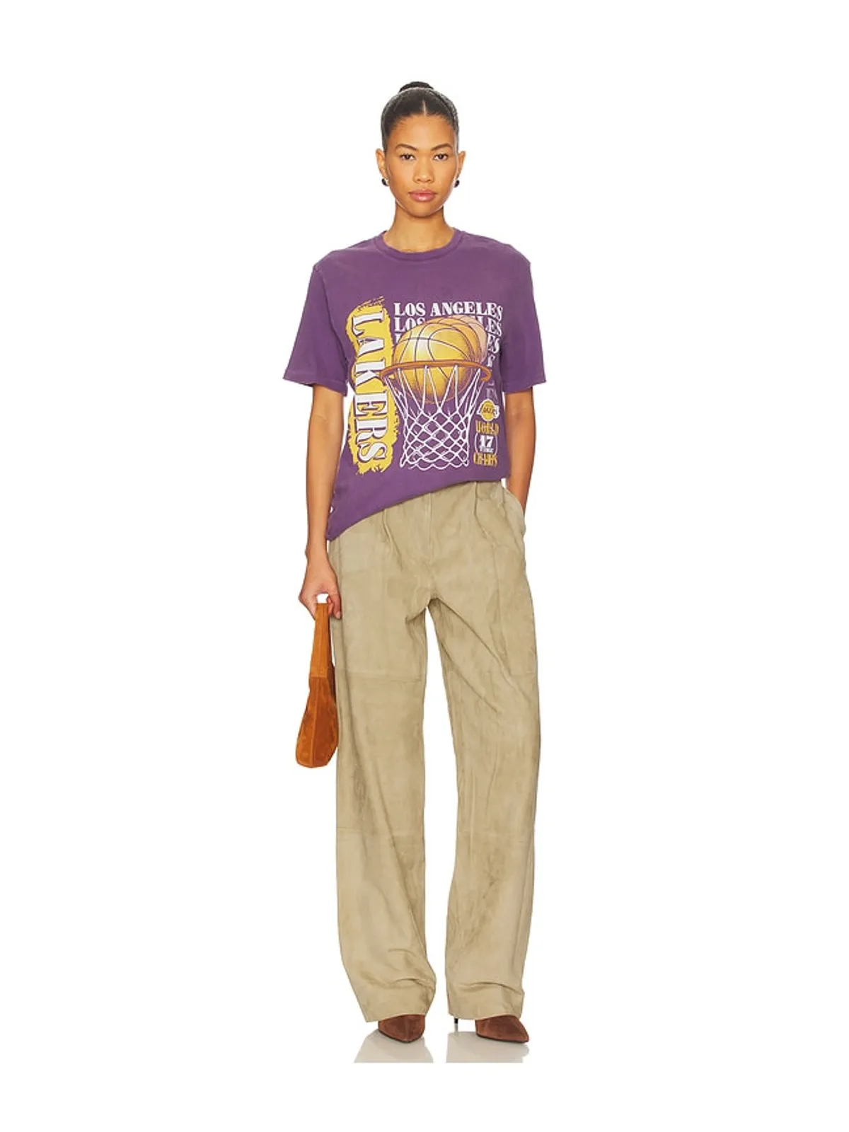 Junk Food LAKERS 17X CHAMPS ビンテージTシャツ - 画像4