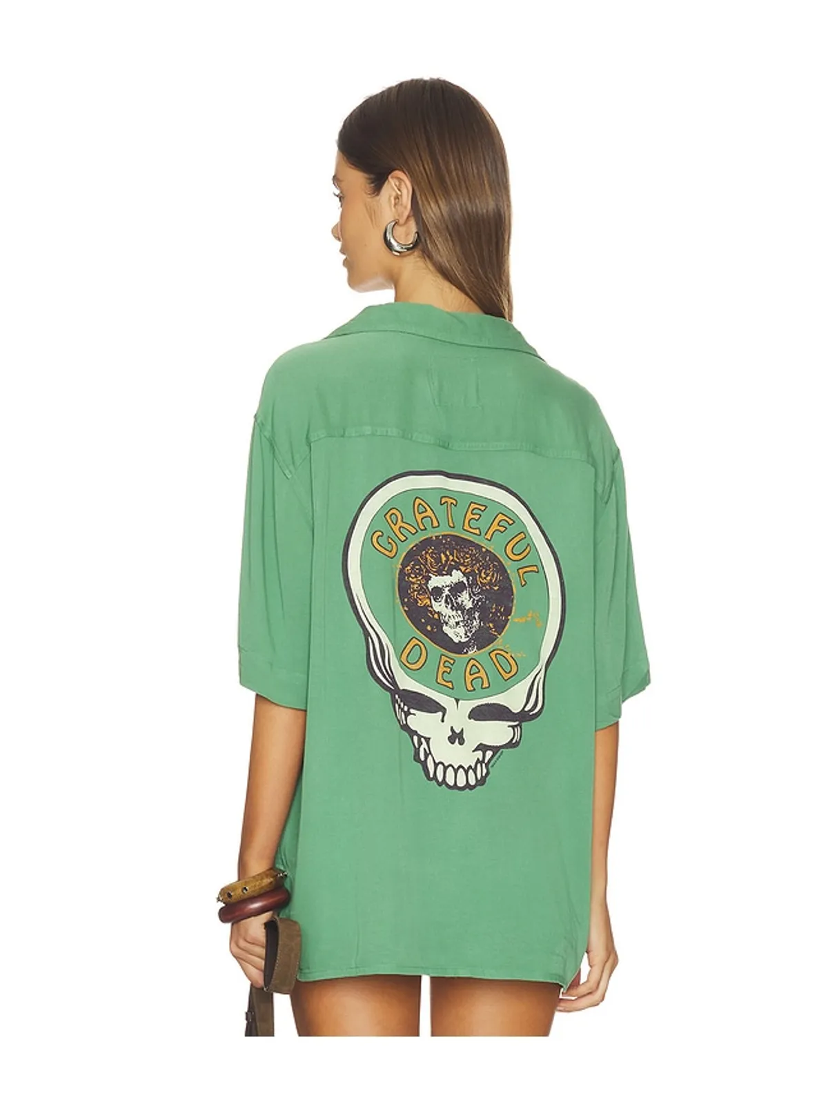 Junk Food GRATEFUL DEAD SKULL THE CAMP SHIRT ボタンアップシ���ツ - 画像5