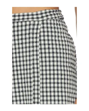 Juillet WRAP ミニスカート - Black,White. - サムネイル6