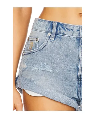 One Teaspoon Messed Up Bandits Low Waist Denim Short - サムネイル6