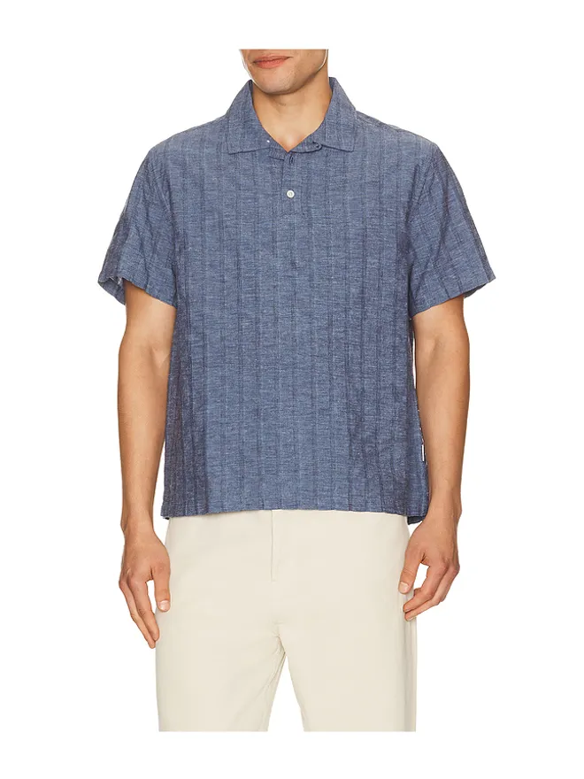 onia onia Cotton Linen Pop Over Shirtの商品画像