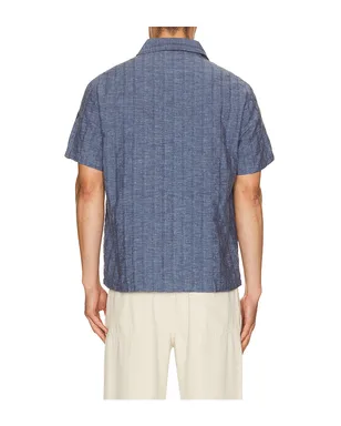 onia Cotton Linen Pop Over Shirt - サムネイル2