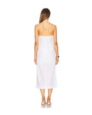 onia AIR LINEN ギャザー入りホルタードレス - サムネイル3