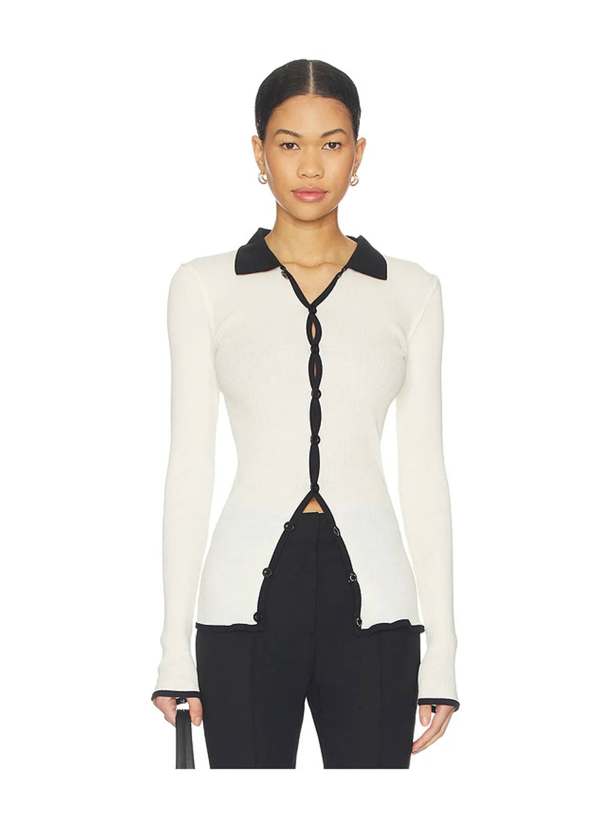 OperaSPORT LAURA トップ - Ivory,Black. - 画像1