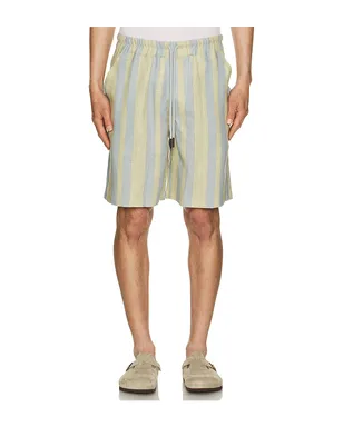 OAS MIST STRATA リネンショートパンツ - Blue,Yellow. - サムネイル1
