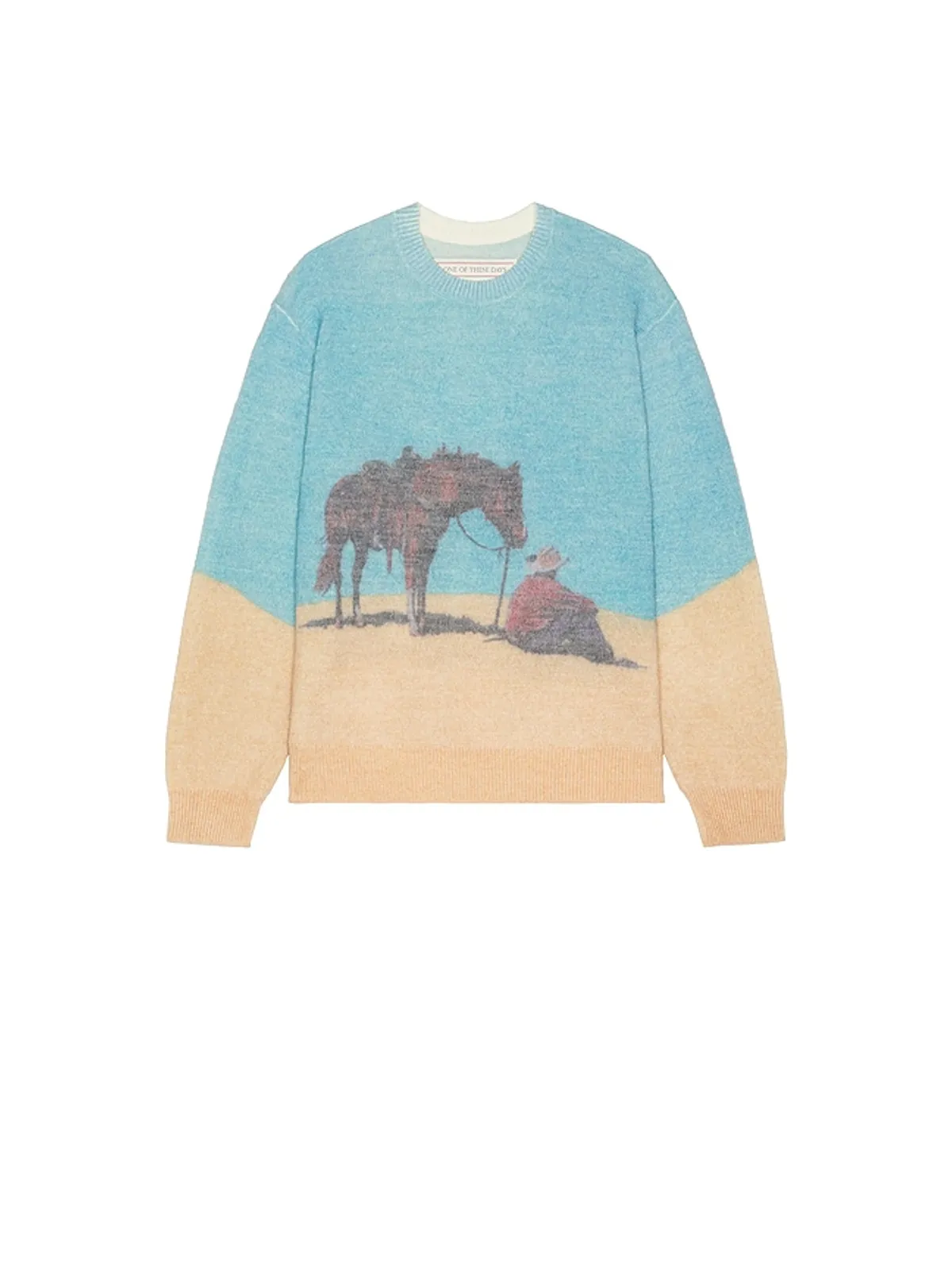 ONE OF THESE DAYS SO セーター - Blue,Brown. - 画像4