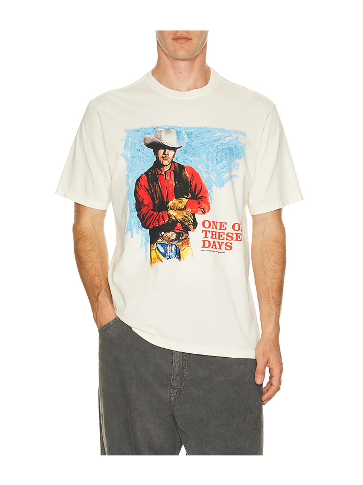 ONE OF THESE DAYS HEAVEN CAN WAIT Tシャツ - 画像1
