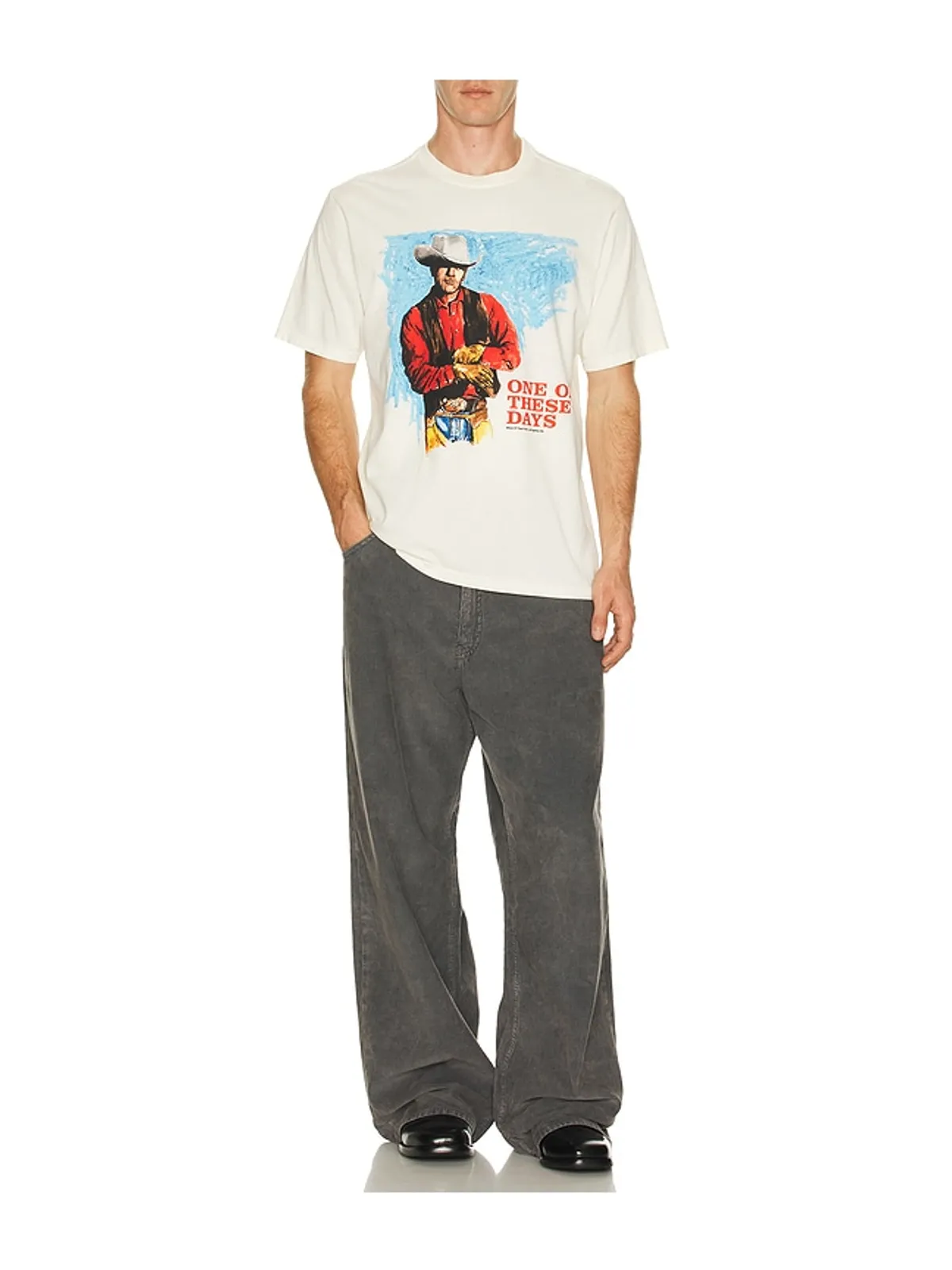 ONE OF THESE DAYS HEAVEN CAN WAIT Tシャツ - 画像3