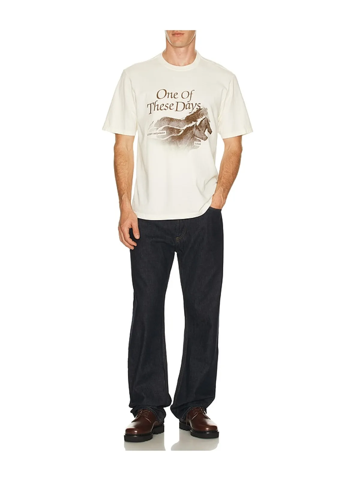 ONE OF THESE DAYS LOST HIGHWAY Tシャツ - 画像3