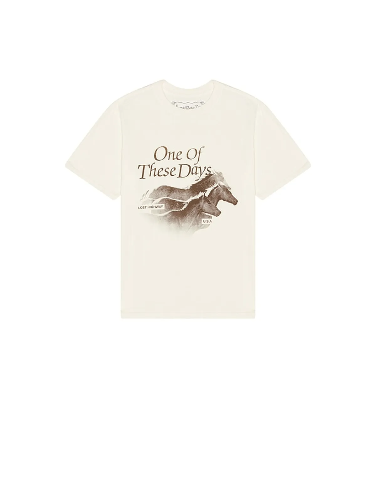 ONE OF THESE DAYS LOST HIGHWAY Tシャツ - 画像4