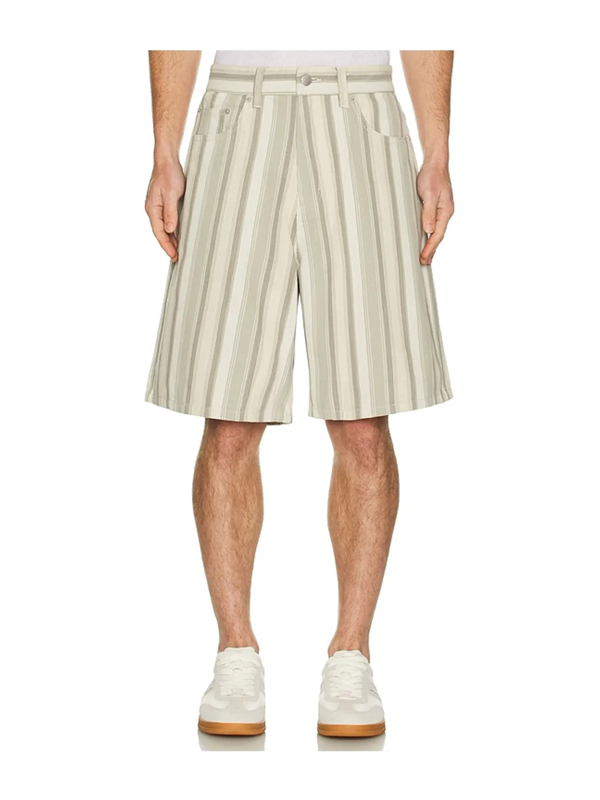 Obey BAJA STRIPE バギーデニム ショートパンツ - 画像3