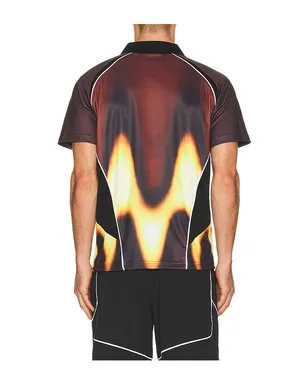 Obey BLURRED サッカージャージ - Red,Black. - サムネイル2