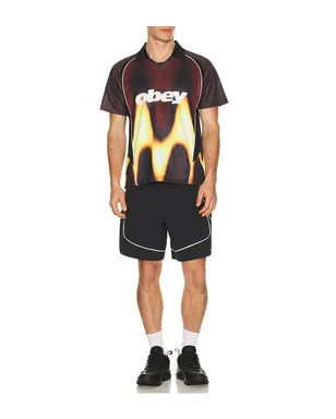 Obey BLURRED サッカージャージ - Red,Black. - サムネイル3
