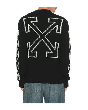 OFF-WHITE FUZZY KNIT セーター - サムネイル1