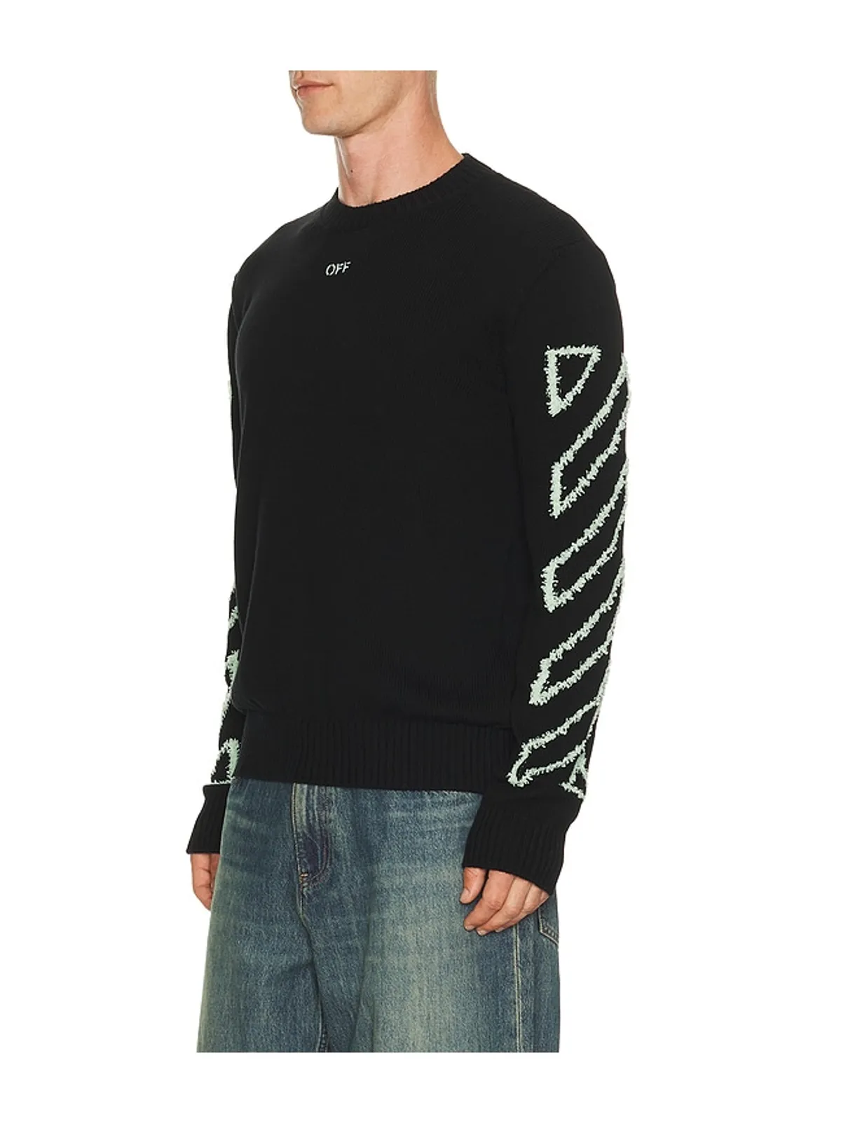 OFF-WHITE FUZZY KNIT セーター - 画像3