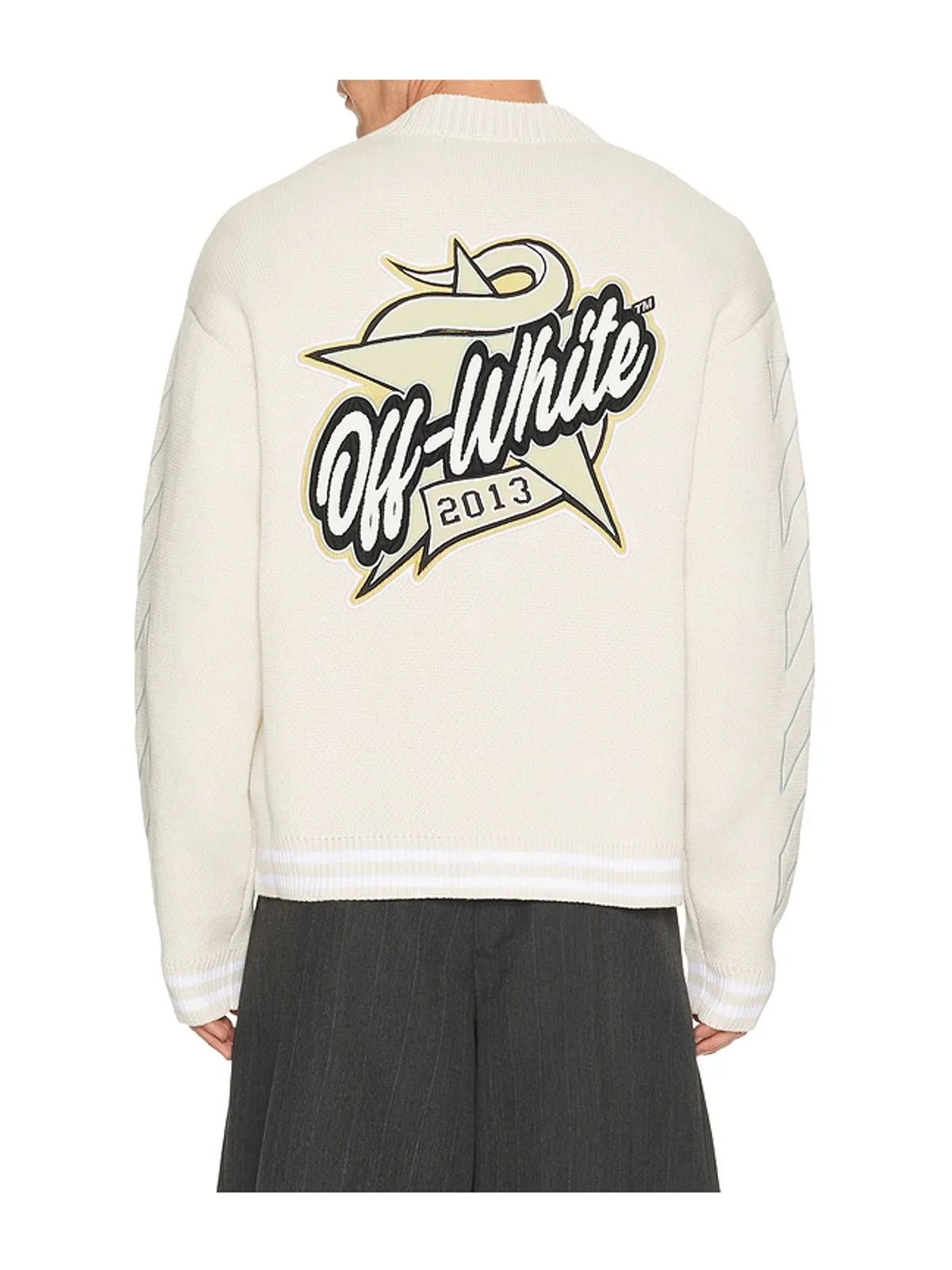 OFF-WHITE Star Logo Varsity Knit Cardigan - 画像3